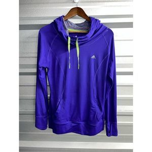 Purple Adidas Performance Running Hoodie Size S